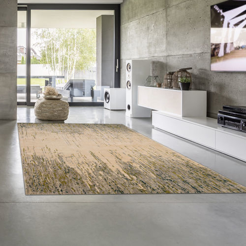 Moderner Teppich - ARTY INFINITY - Edition Bougainville - Motiv / Hanf / Wolle