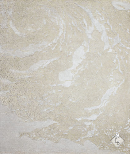 Wolle-Teppich - HAZEL SALT - Edition Bougainville - modern / Motiv / PET