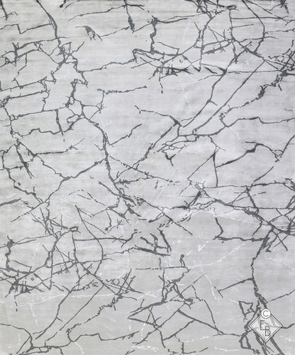 Seide-Teppich - NUUK MAGNESITE - Edition Bougainville - modern / Motiv / Hanf