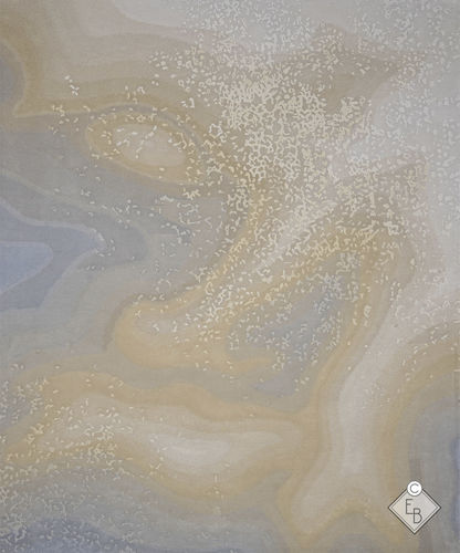 Wolle-Teppich - FLAKE BLAZE - Edition Bougainville - modern / Motiv / PET