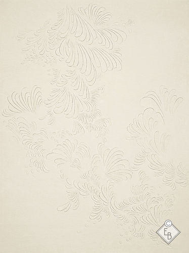 Wolle-Teppich - LEAVES RICE - Edition Bougainville - modern / Motiv / Seide