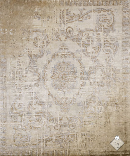 Traditioneller Teppich - ALTESSE LILAC - Edition Bougainville - Motiv / Hanf / Wolle