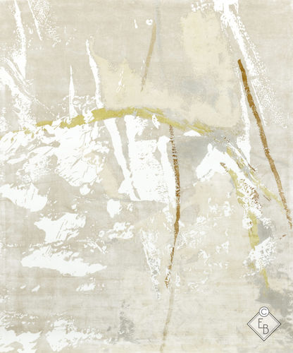 Wolle-Teppich - KAIGA OCHRE - Edition Bougainville - modern / Motiv / PET