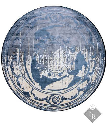 Traditioneller Teppich - FONTENAY NEW AGE SHADOW DUCK - Edition Bougainville - Motiv / Hanf / Wolle