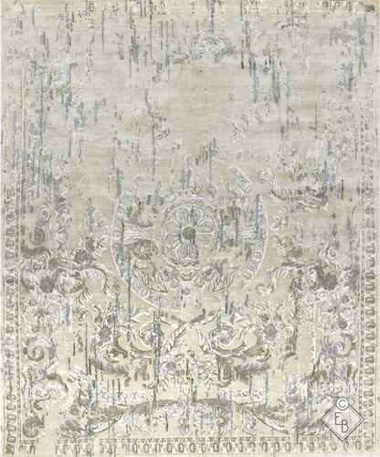 Traditioneller Teppich - LULLY SHORE - Edition Bougainville - Motiv / Hanf / PET