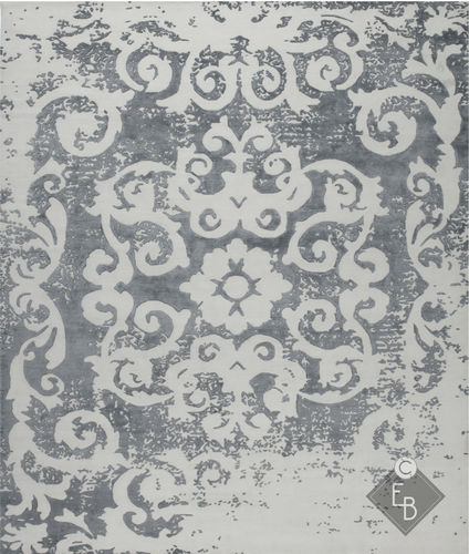 Traditioneller Teppich - MAZARIN SFUMATO LAKE - Edition Bougainville - Motiv / Hanf / PET