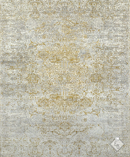 Moderner Teppich - AZORA ALMOND - Edition Bougainville - Motiv / Wolle / Seide