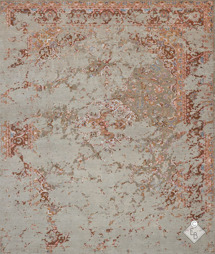 Traditioneller Teppich - BAHRAM PINK - Edition Bougainville - Motiv / Wolle / Seide