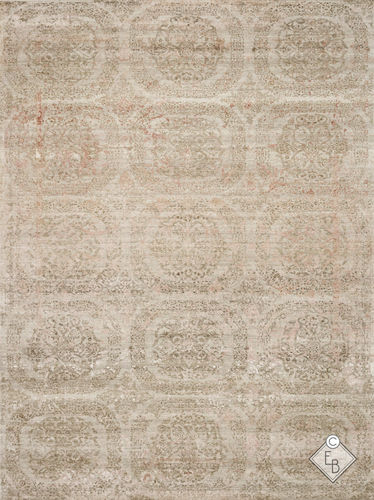 Moderner Teppich - GOLNAZ IVORY BEIGE - Edition Bougainville - Motiv / Wolle / Seide