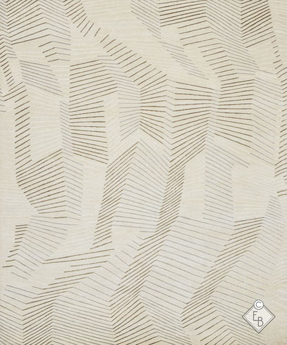Moderner Teppich - CANYON FOG - Edition Bougainville - Streifenmuster / PET / Wolle