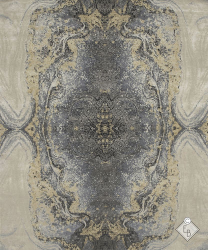 Moderner Teppich - GEODE EAGLE - Edition Bougainville - Motiv / PET / Wolle