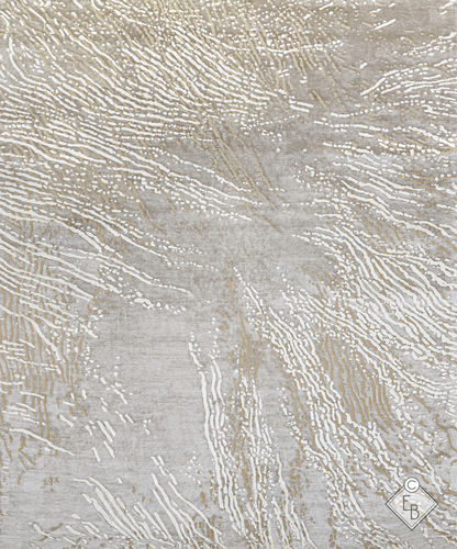 Moderner Teppich - GOKYO SALT - Edition Bougainville - Motiv / PET / Wolle