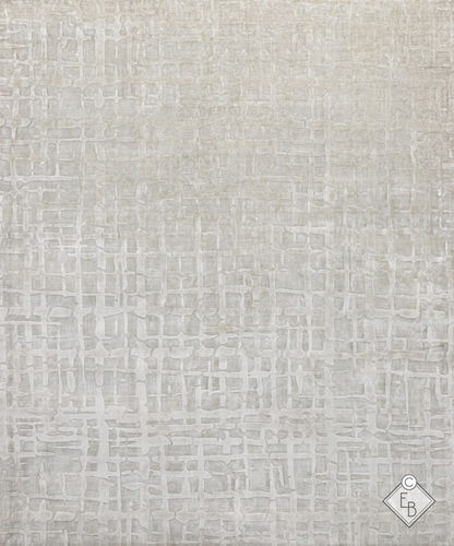 Moderner Teppich - ONIKAN LILAC - Edition Bougainville - Motiv / Wolle / Seide