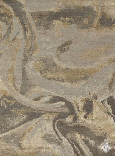 Moderner Teppich - SATIN OPALINE - Edition Bougainville - Motiv / PET / Wolle