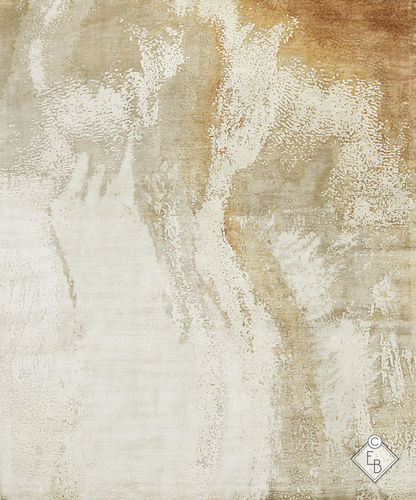 Moderner Teppich - THAR SUNLIGHT - Edition Bougainville - Motiv / aus pflanzlicher Seide / rechteckig