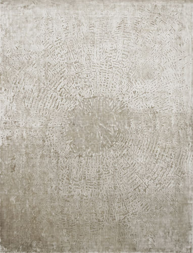 Moderner Teppich - Etoile Tan - Edition Bougainville - Motiv / aus pflanzlicher Seide / rechteckig
