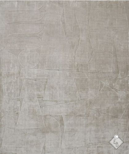 Moderner Teppich - FULTON DUNE - Edition Bougainville - Motiv / aus pflanzlicher Seide / rechteckig