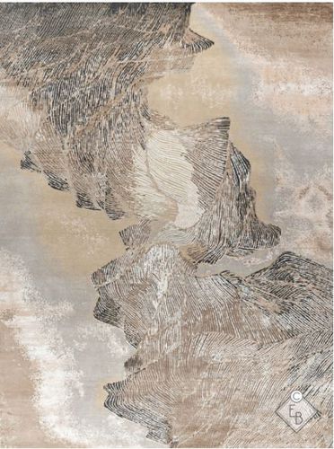 Moderner Teppich - TUUL - Edition Bougainville - Motiv / PET / Wolle