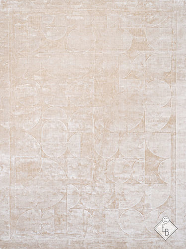Moderner Teppich - SOHO - Edition Bougainville - einfarbig / Seide / rechteckig
