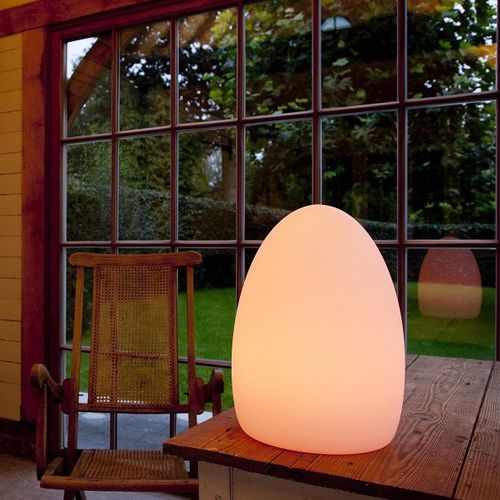 Tischlampe - EGG  - Imagilights - Glas / modern / mit Kabel