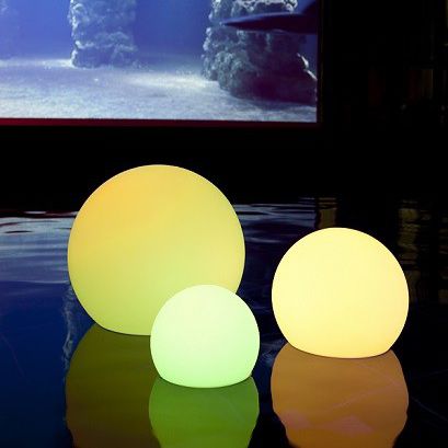 Schwimmende Lampe - BALL - Imagilights - Glas / modern / mit Kabel