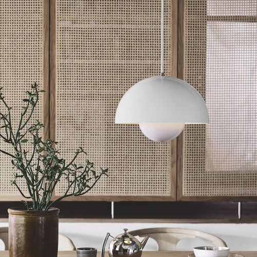 Hängelampe - FLOWERPOT  - Andtradition - lackiertes Metall / modern / mit Kabel
