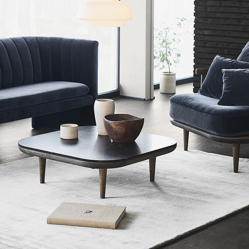 Moderner Couchtisch - FLY  - Andtradition - Holz / Marmor / Gestell aus Eiche