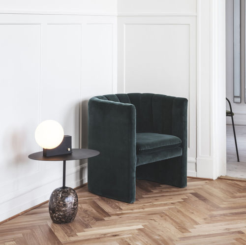 Moderner Beistelltisch - LATO  - Andtradition - Stahl / Gestell aus Stahl / Gestell aus Marmor