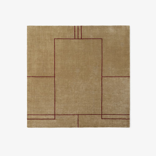 Moderner Teppich - CRUISE - Andtradition - mit geometrischen Motiven / Wolle / Seide