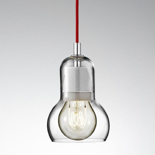 Hängelampe - BULB - Andtradition - geblasenes Glas / Porzellan / modern