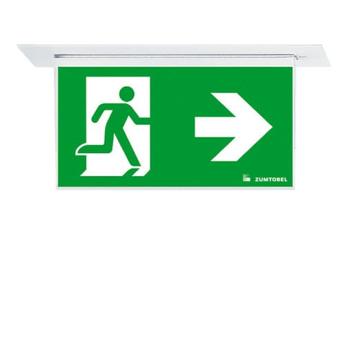 Deckenmontierte Notbeleuchtung - ARTSIGN 75 P - ZUMTOBEL - rechteckig / LED / PMMA
