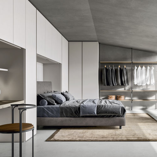 Doppelbett - LUK BIG - ZALF spa - modern / gepolstertes Kopfteil / Polster