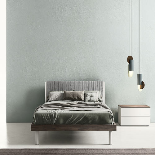 Doppelbett - TABLET - ZALF spa - modern / Kopfteil / Nachttischen
