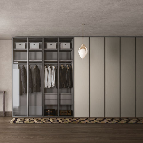 Modul-Kleiderschrank - ALTERNA SM2008 - ZALF spa - modern / Rauchglas / melaminbeschichtet