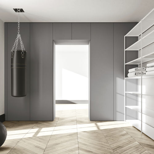 Modul-Kleiderschrank - SM2016 - ZALF spa - modern / melaminbeschichtet / mit Schwingtür