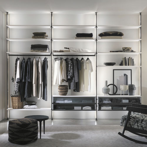 Begehbarer Kleiderschrank / Modul - WINDY SM010 - ZALF spa - wandmontiert / modern / melaminbeschichtet