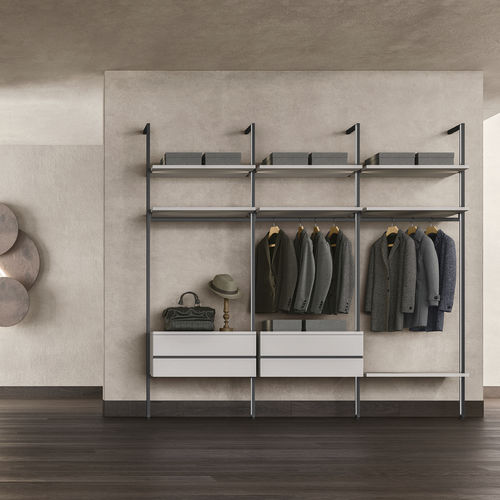 Begehbarer Kleiderschrank / Modul - WINDY SM2013 - ZALF spa - wandmontiert / modern / Metall