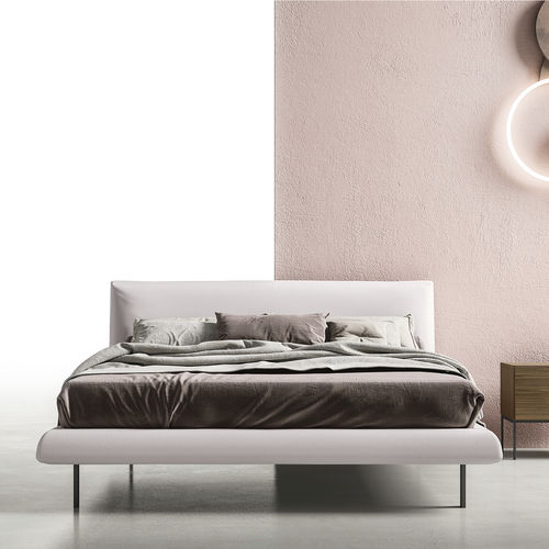 Doppelbett - BLUNT - ZALF spa - modern / gepolstertes Kopfteil / Nachttischen