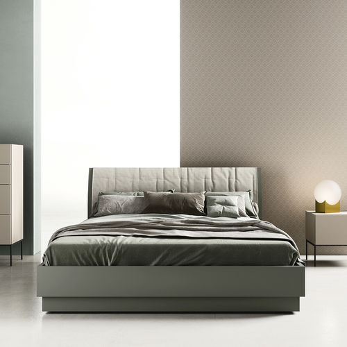 Doppelbett - BENT - ZALF spa - modern / Kopfteil / melaminbeschichtet