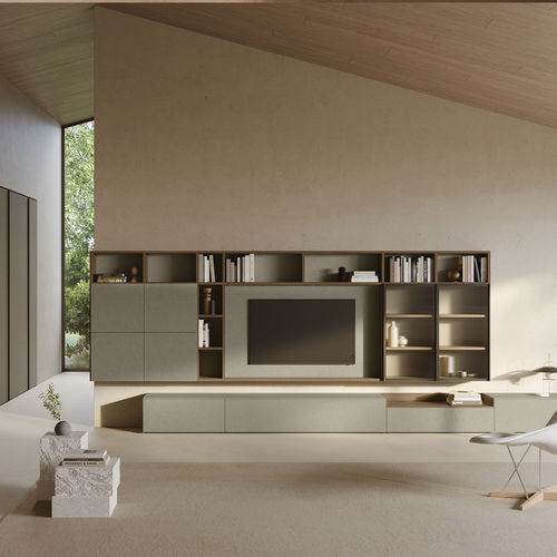 Moderne Wohnwand - SM2520 - ZALF spa - melaminbeschichtet