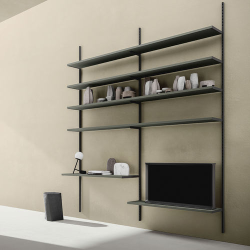 Wandmontiertes Bücherregal - FLEXY EASY SM2006 - ZALF spa - Modul / modern / Metall
