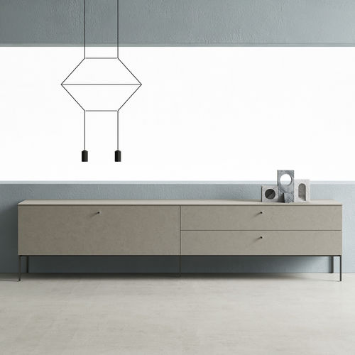 Modernes Sideboard - ZALF spa - melaminbeschichtet / mit Schubladen / mit 5 Beinen
