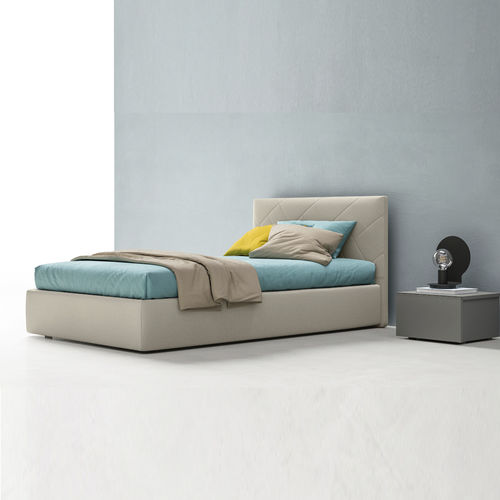 Einpersonenbett - ICON SMALL - ZALF spa - modern / gepolstertes Kopfteil / Nachttischen
