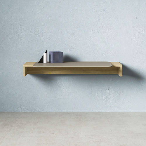 Wandmontierter Schreibtisch - UP - ZALF spa - modern / melaminbeschichtet / gerade