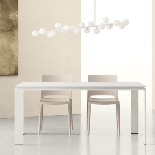 Moderner Tisch - ANGOLO / BAKHITA - ZALF spa - Metall / melaminbeschichtet / Gestell aus Metall