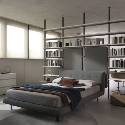 Doppelbett - DECOR - ZALF spa - modern / Kopfteil / Nachttischen