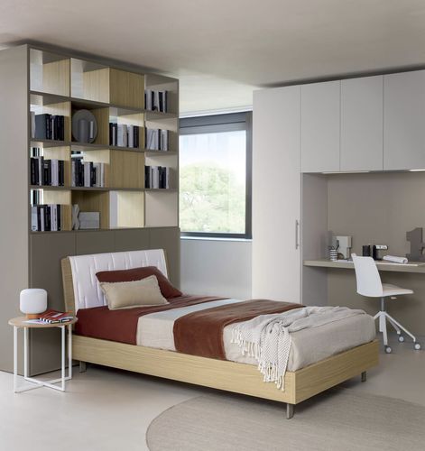 Einpersonenbett - TABLET - ZALF spa - modern / Kopfteil / Bettkasten