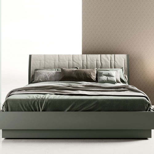 Doppelbett - BENT - ZALF spa - modern / gepolstertes Kopfteil / Polster