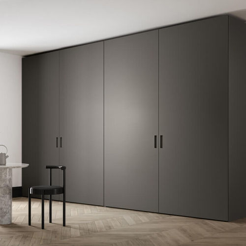 Einbaukleiderschrank - ALTERNA - ZALF spa - minimalistisches Design / Holz / Lavastein