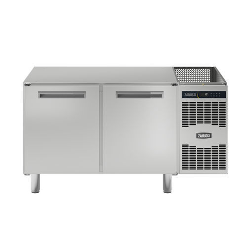 Edelstahl-Zubereitungstisch - 110904 - ZANUSSI PROFESSIONAL - gekühlt / mit Stauraum / Profi